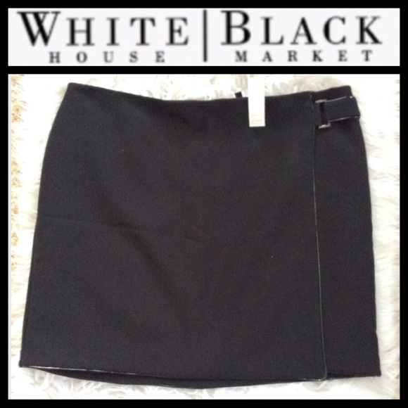 NWT WHBM Faux-Wrap Boot Skirt - Picture 4 of 11